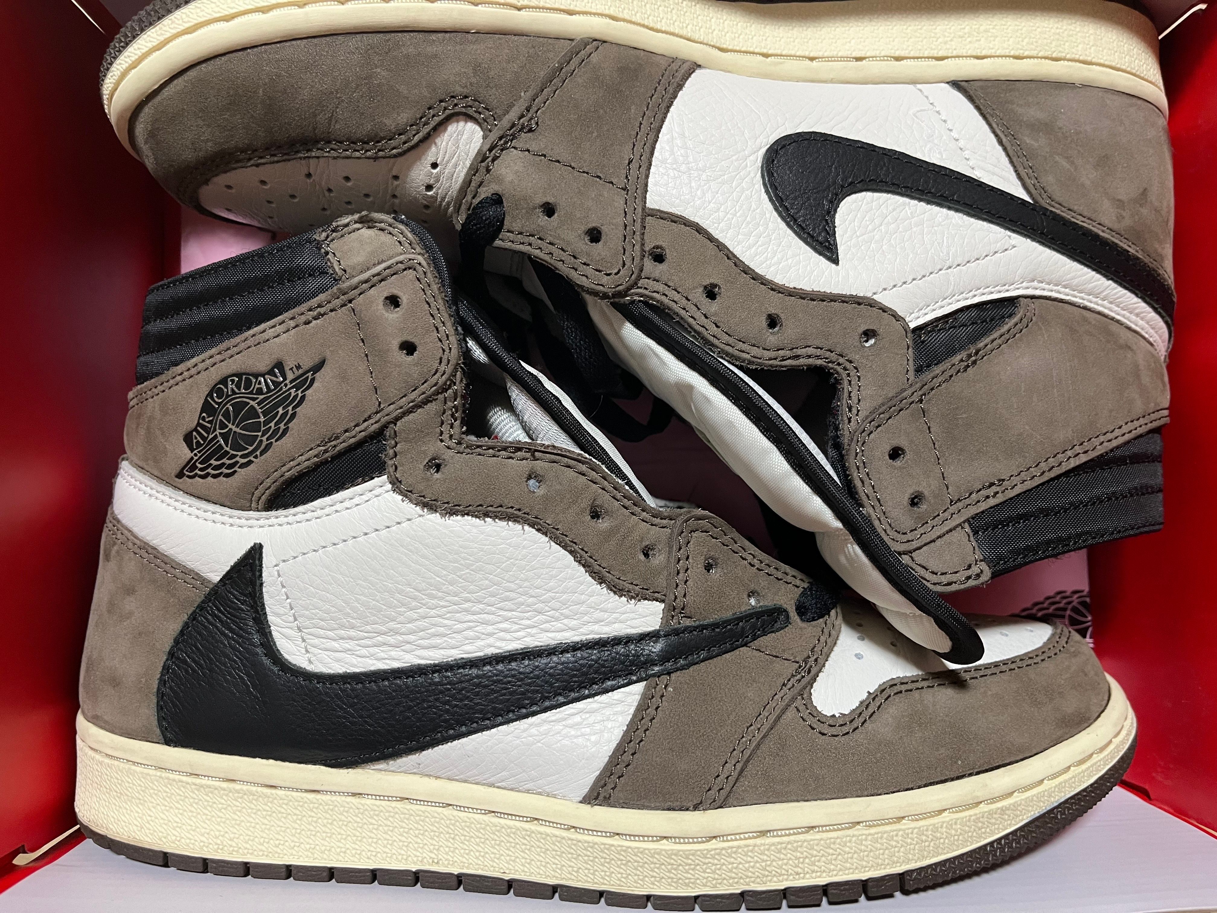 Travis Scott × Nike Air Jordan 1 Retro High OG TS SP "Sail/Dark Mocha"