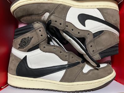 Travis Scott × Nike Air Jordan 1 Retro High OG TS SP "Sail/Dark Mocha"