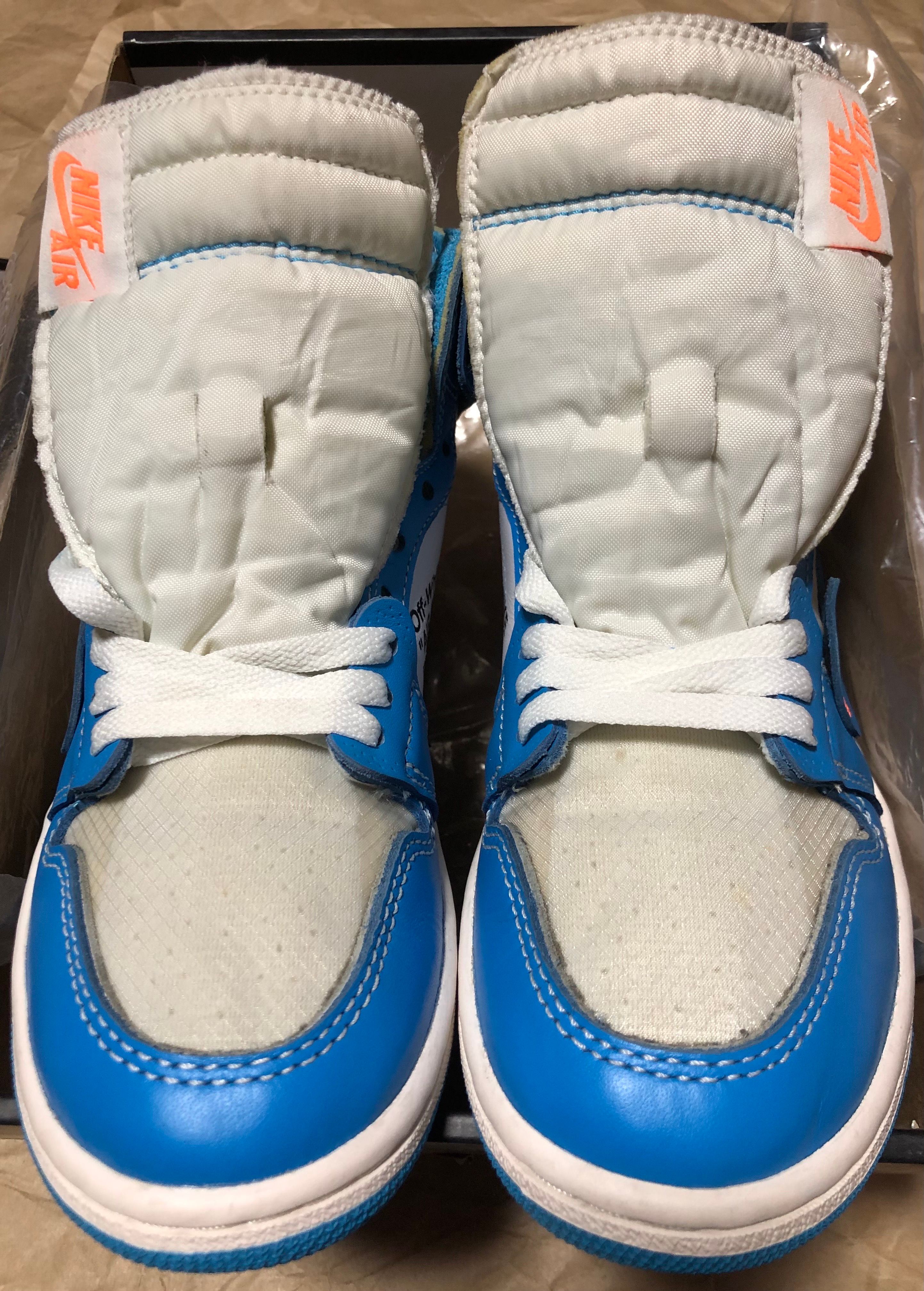 Off-White × Nike Air Jordan 1 High UNC "White/Dark Powder Blue"