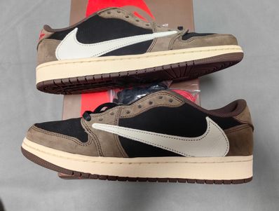 Travis Scott × Nike Air Jordan 1 Low OG SP-T "Black/Dark Mocha"