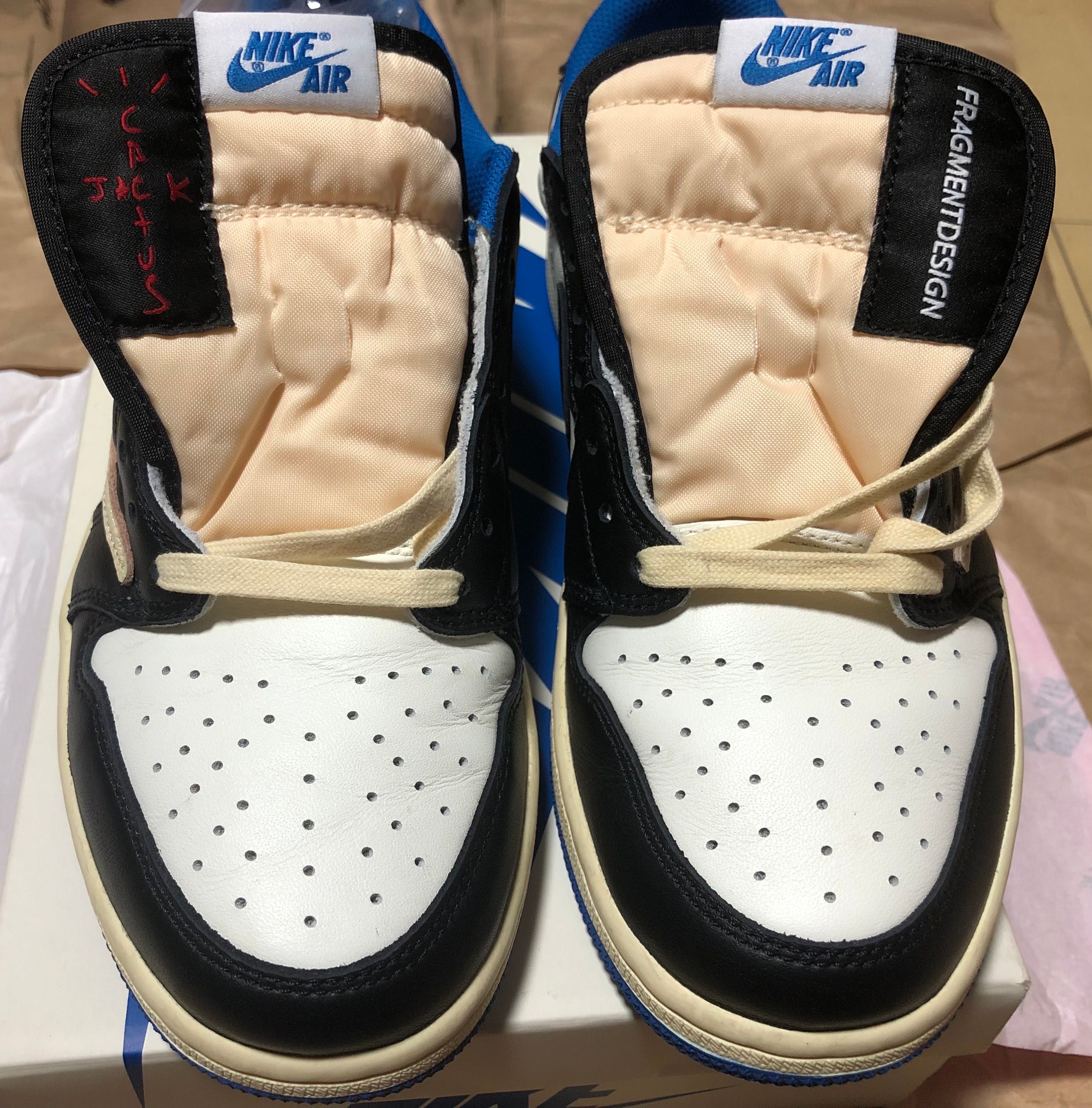 Travis Scott × fragment design × Nike Air Jordan 1 Low OG SP "Military Blue"
