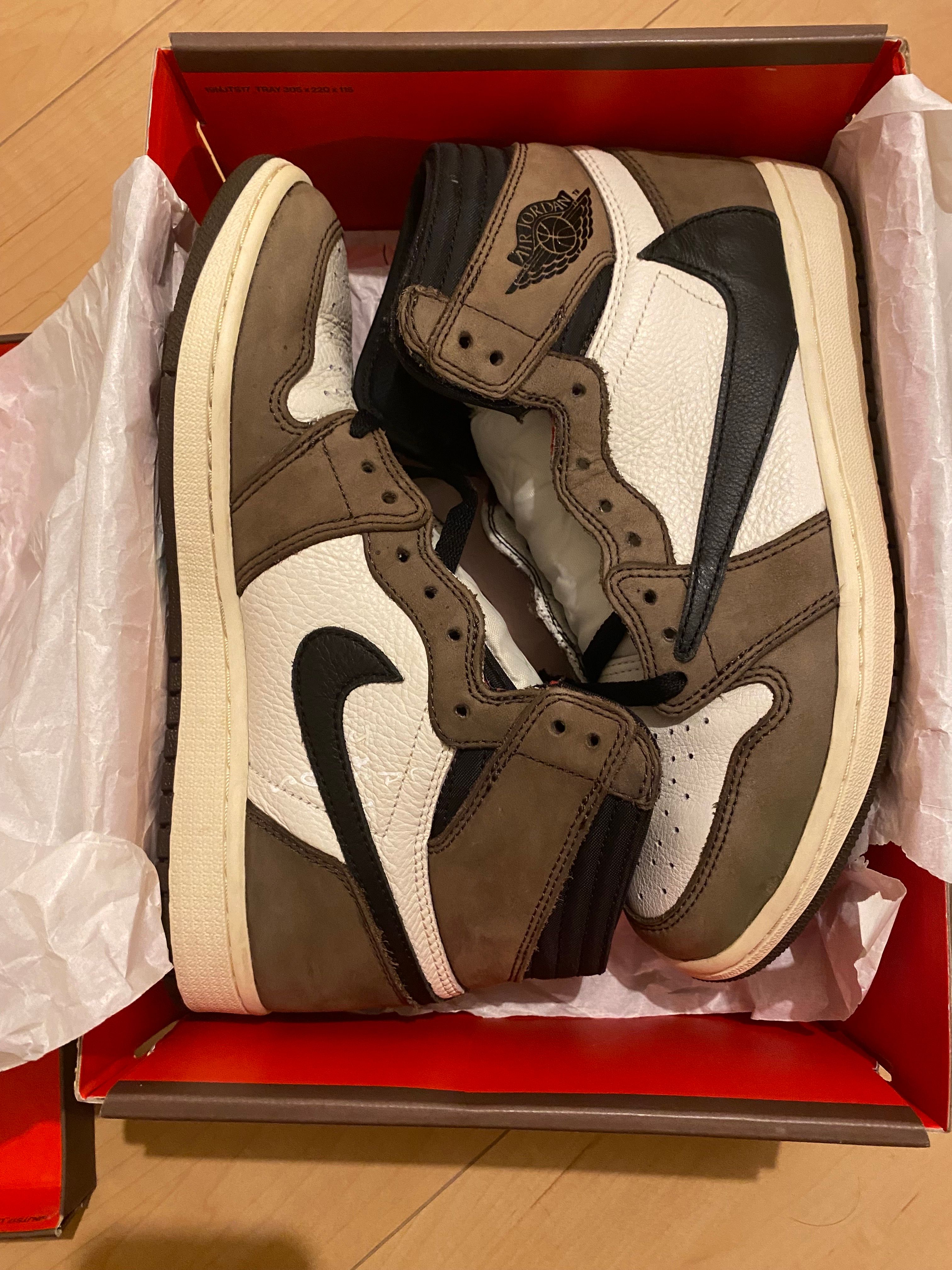 Travis Scott × Nike Air Jordan 1 Retro High OG TS SP "Sail/Dark Mocha"