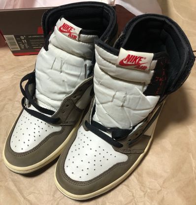 Travis Scott × Nike Air Jordan 1 Retro High OG TS SP "Sail/Dark Mocha"