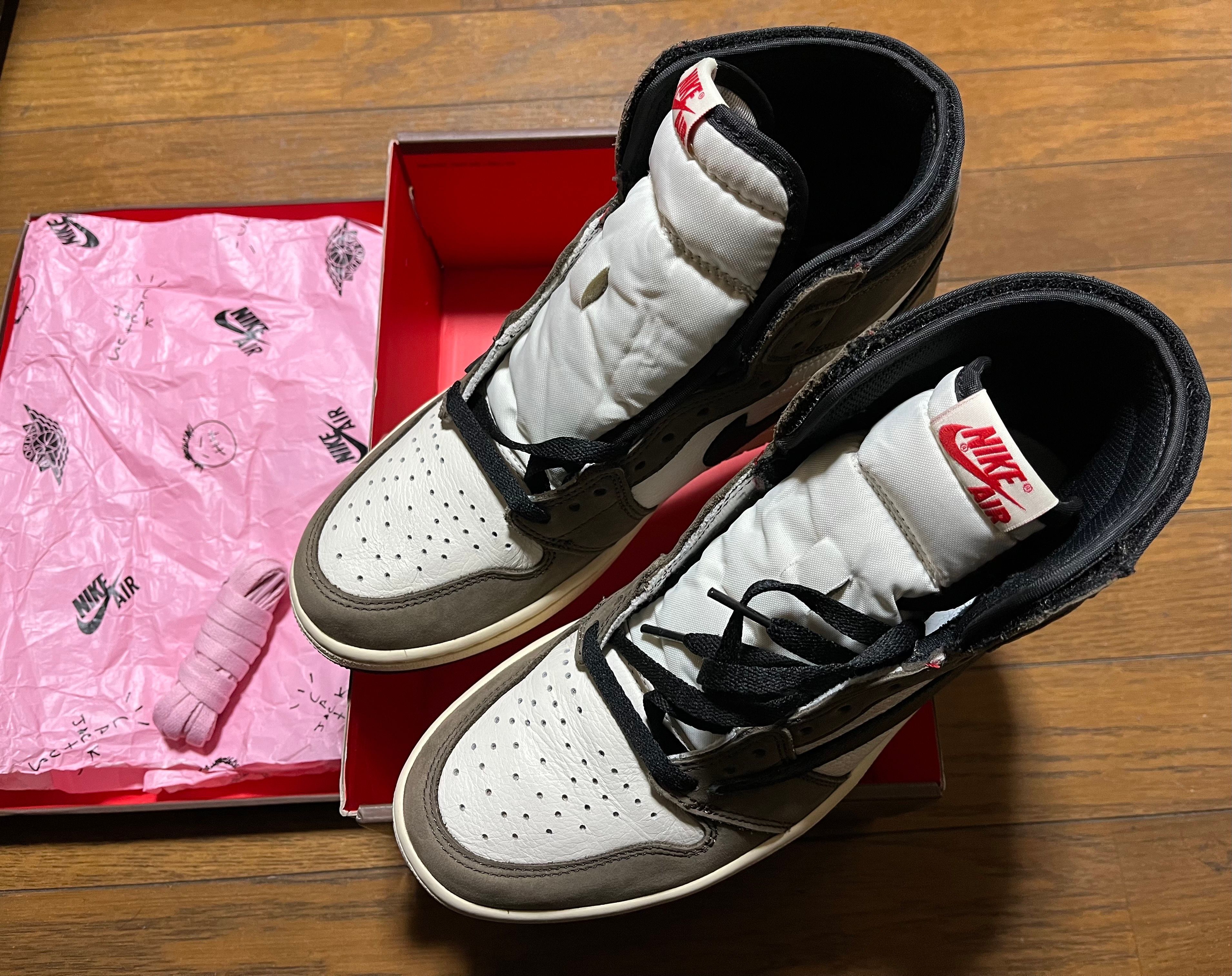 Travis Scott × Nike Air Jordan 1 Retro High OG TS SP "Sail/Dark Mocha"