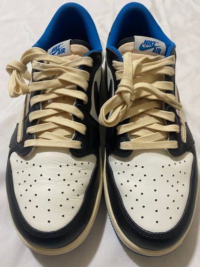 Travis Scott × fragment design × Nike Air Jordan 1 Low OG SP "Military Blue"