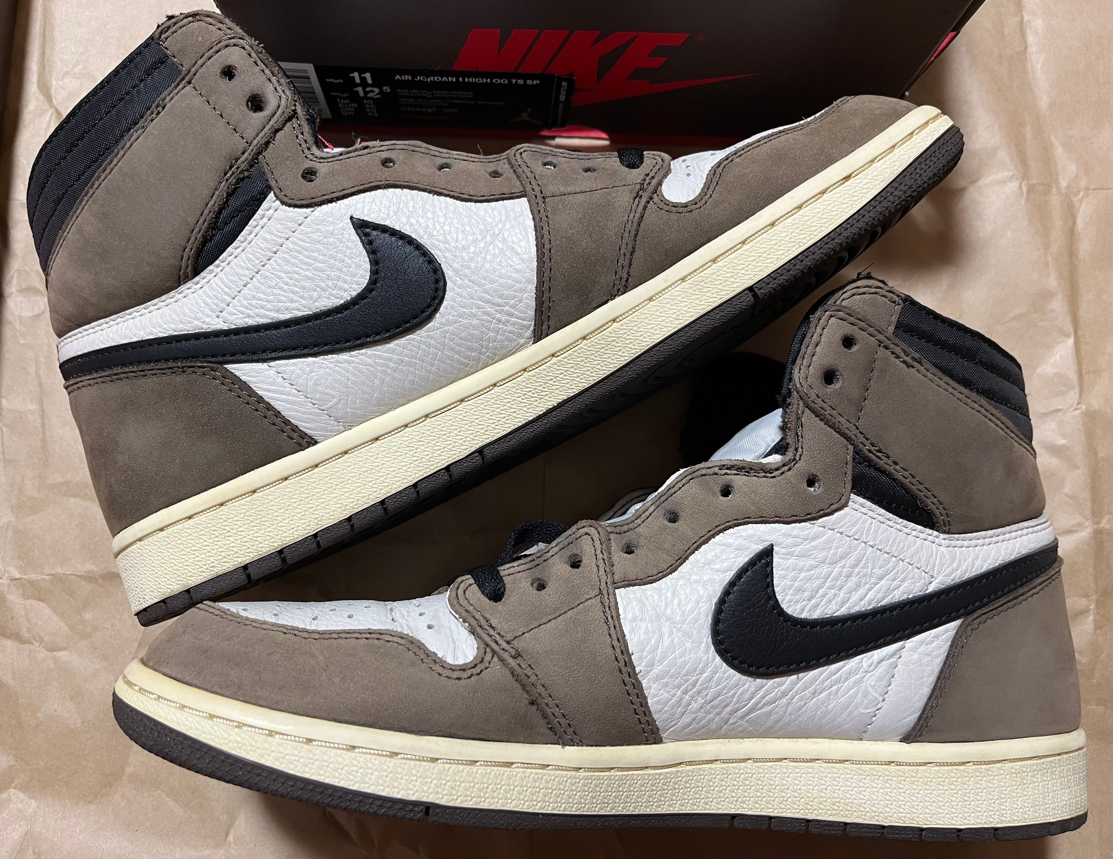 Travis Scott × Nike Air Jordan 1 Retro High OG TS SP "Sail/Dark Mocha"