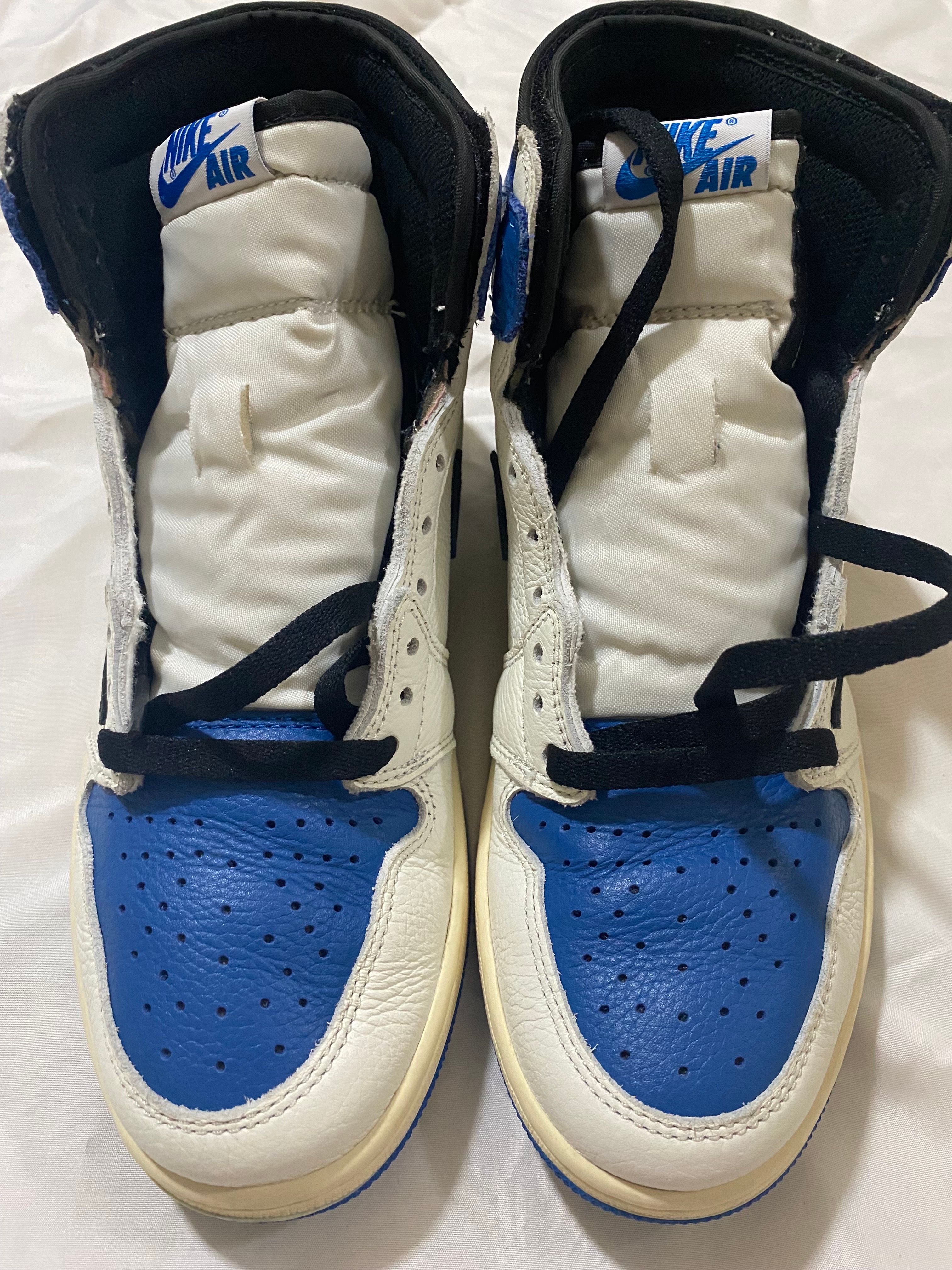 Travis Scott × fragment design × Nike Air Jordan 1 Retro High OG SP "Military Blue"