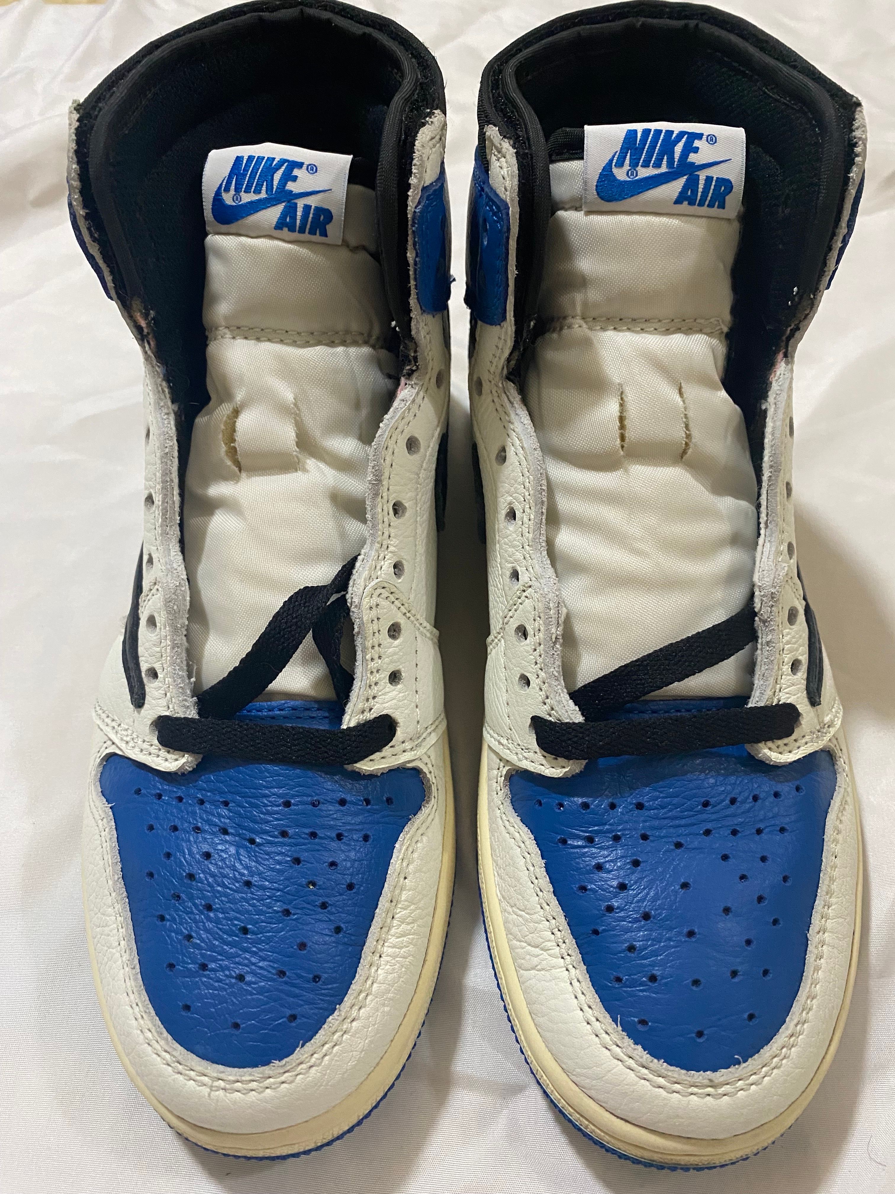 Travis Scott × fragment design × Nike Air Jordan 1 Retro High OG SP "Military Blue"