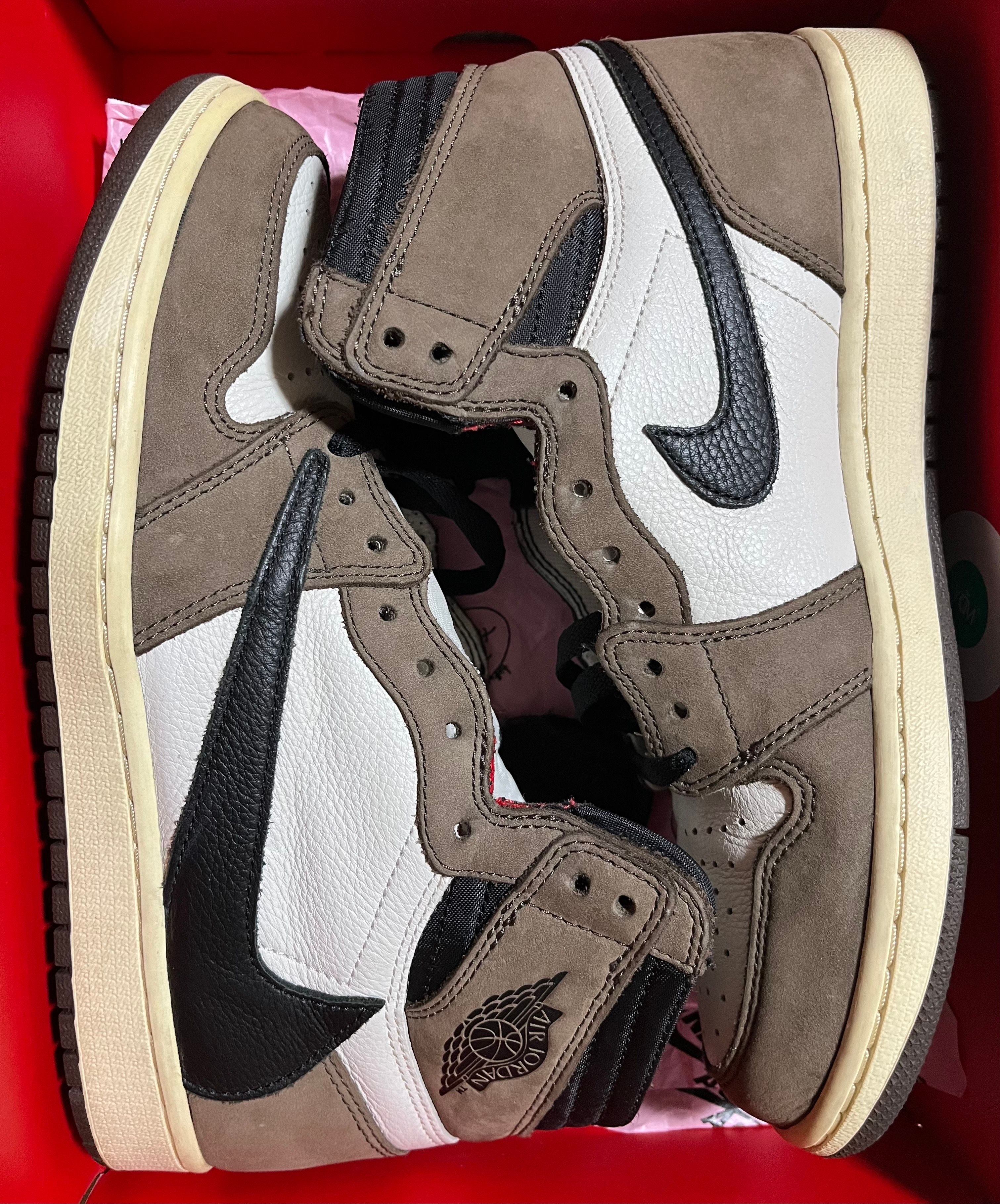 Travis Scott × Nike Air Jordan 1 Retro High OG TS SP "Sail/Dark Mocha"
