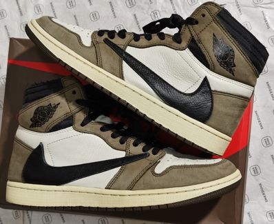 Travis Scott × Nike Air Jordan 1 Retro High OG TS SP "Sail/Dark Mocha"