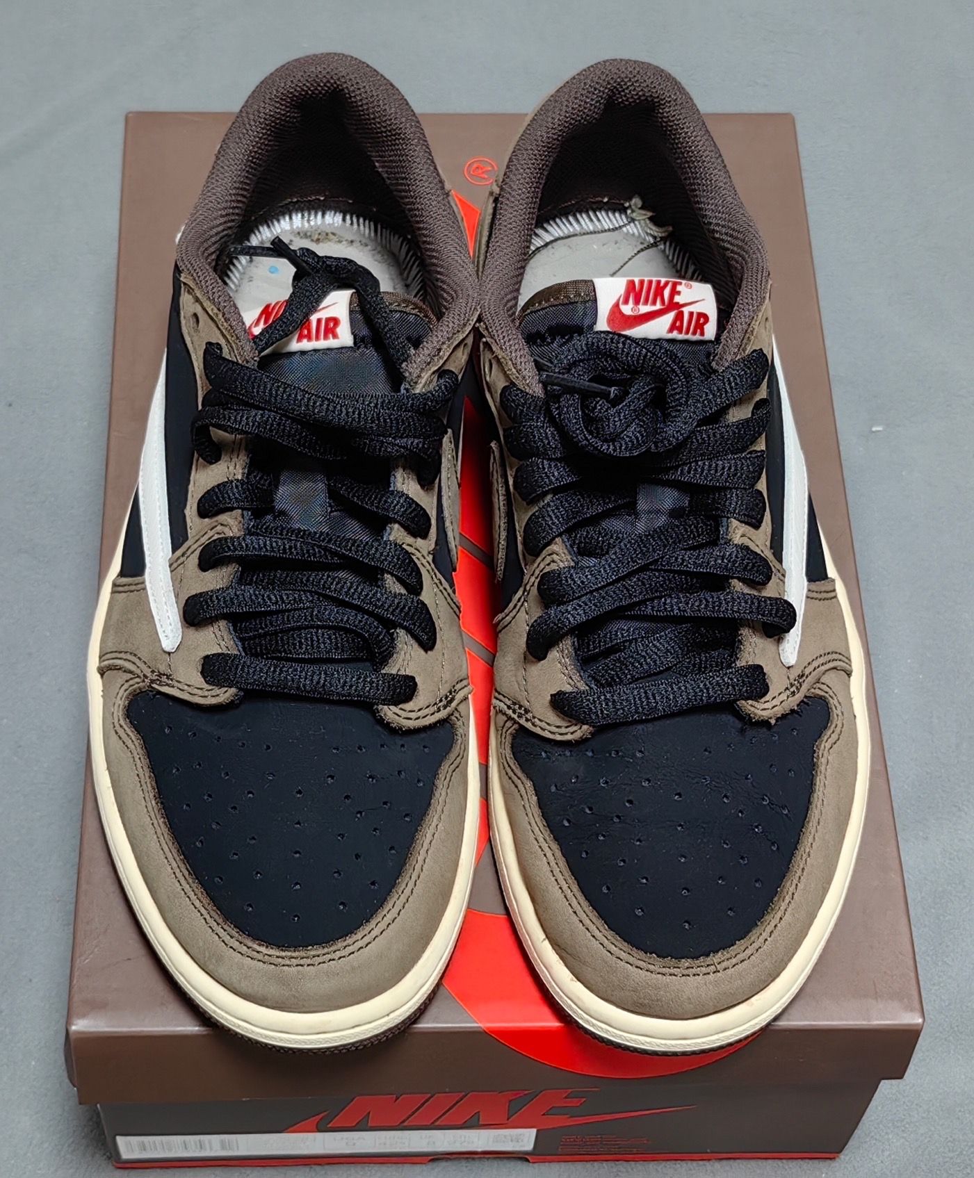 Travis Scott × Nike Air Jordan 1 Low OG SP-T "Black/Dark Mocha"