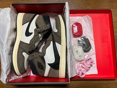 Travis Scott × Nike Air Jordan 1 Retro High OG TS SP "Sail/Dark Mocha"