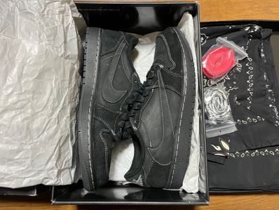 Travis Scott × Nike Air Jordan 1 Low OG SP "Black Phantom"