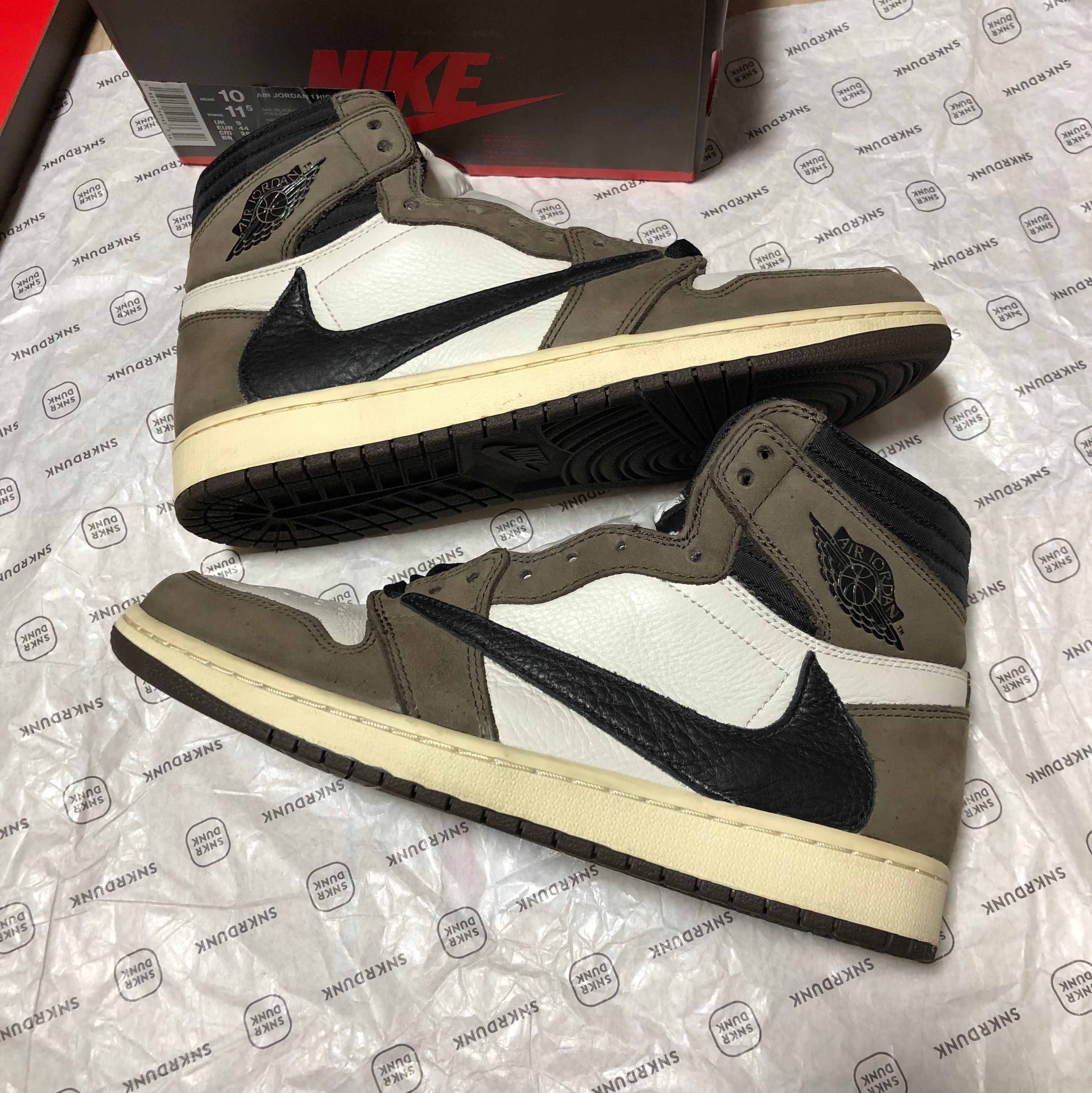 Travis Scott × Nike Air Jordan 1 Retro High OG TS SP "Sail/Dark Mocha"