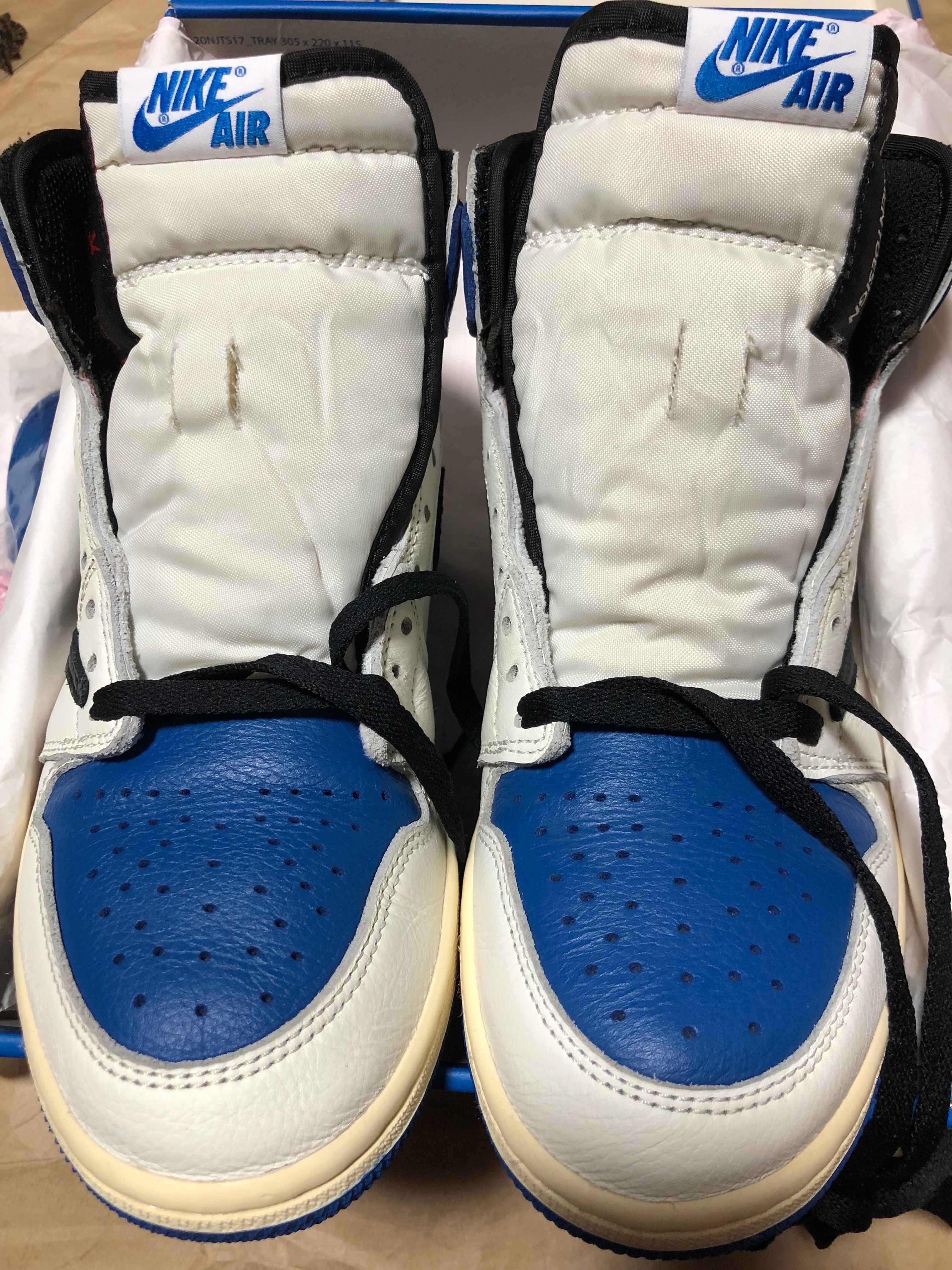 Travis Scott × fragment design × Nike Air Jordan 1 Retro High OG SP "Military Blue"