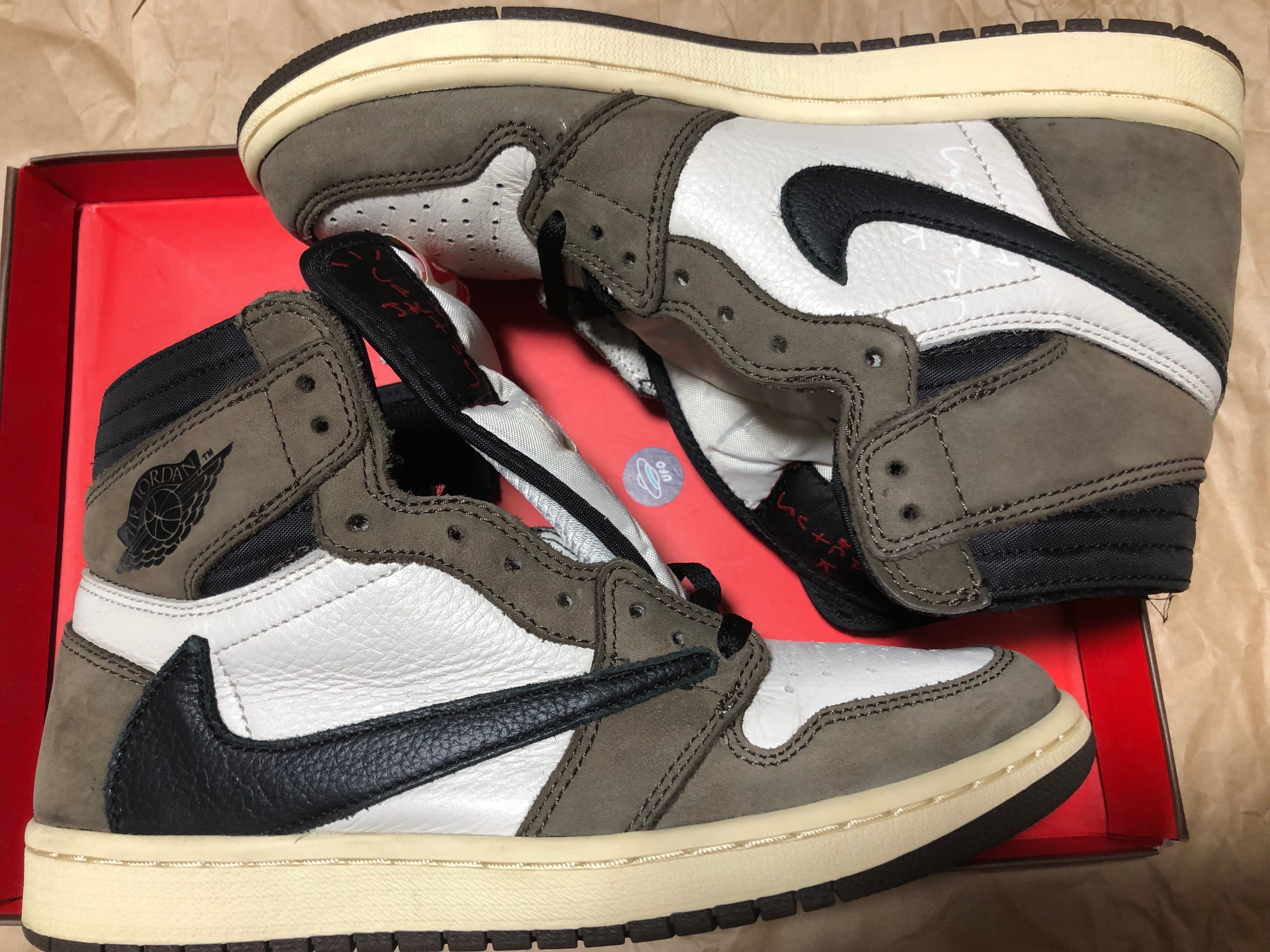 Travis Scott × Nike Air Jordan 1 Retro High OG TS SP "Sail/Dark Mocha"