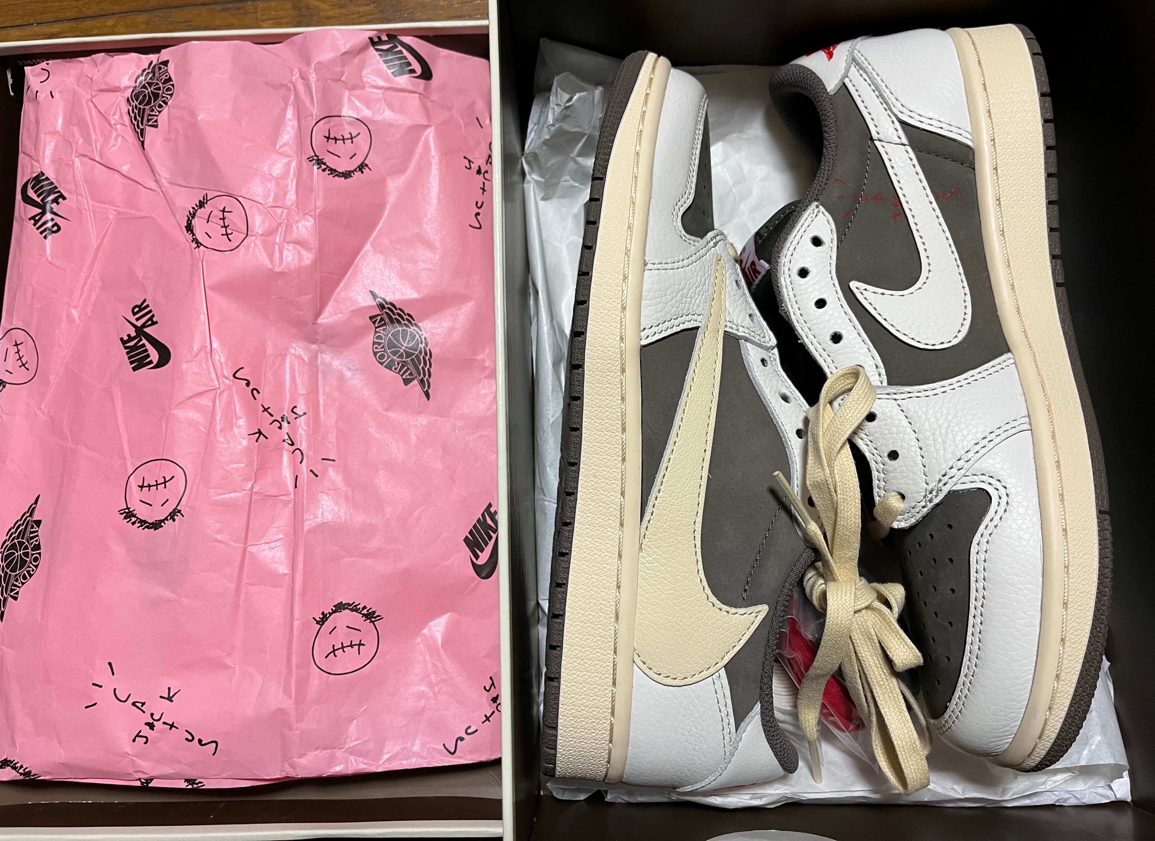 Travis Scott × Nike Air Jordan 1 Low OG SP "Reverse Mocha/Sail and Ridgerock"