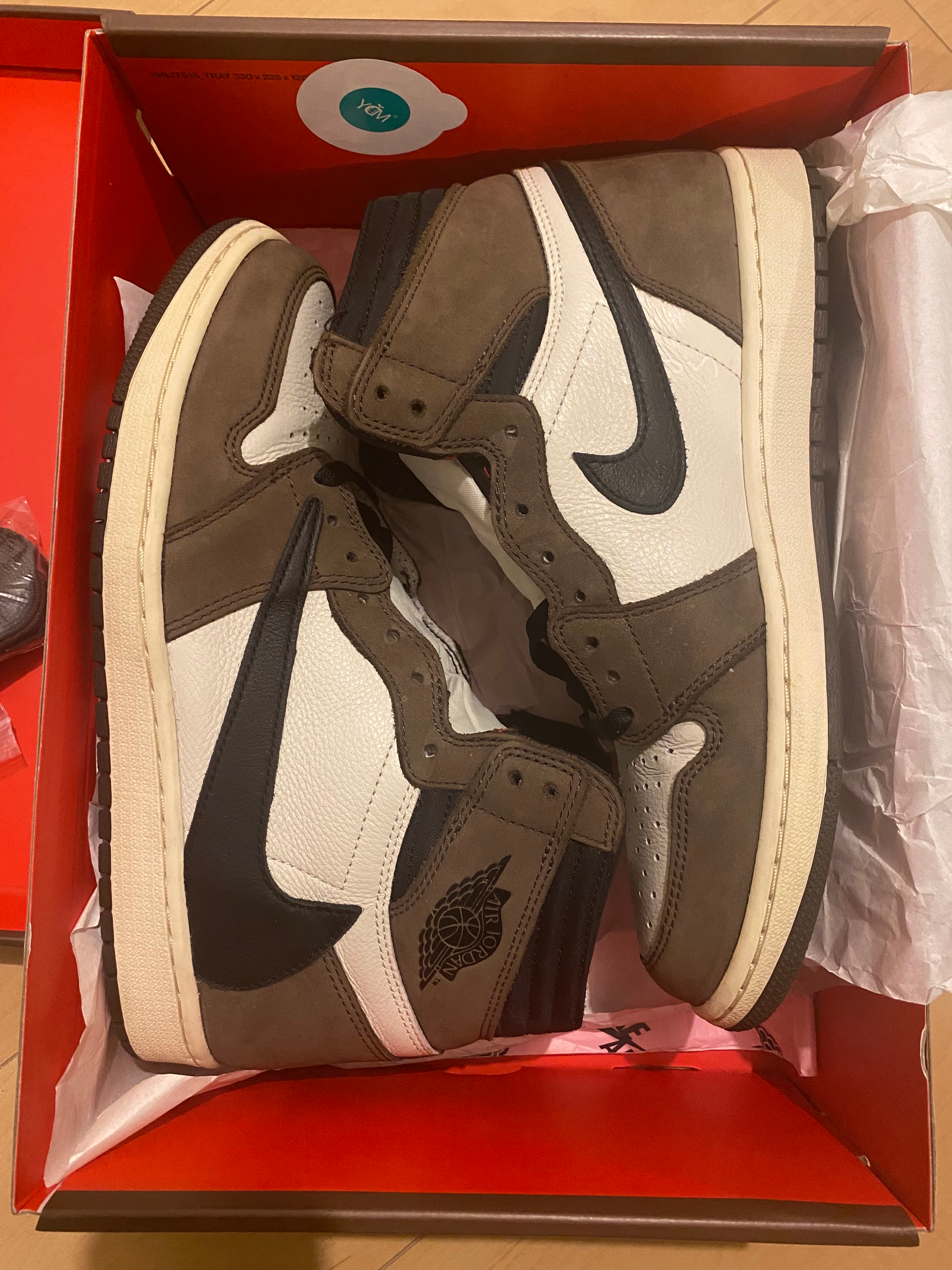 Travis Scott × Nike Air Jordan 1 Retro High OG TS SP "Sail/Dark Mocha"