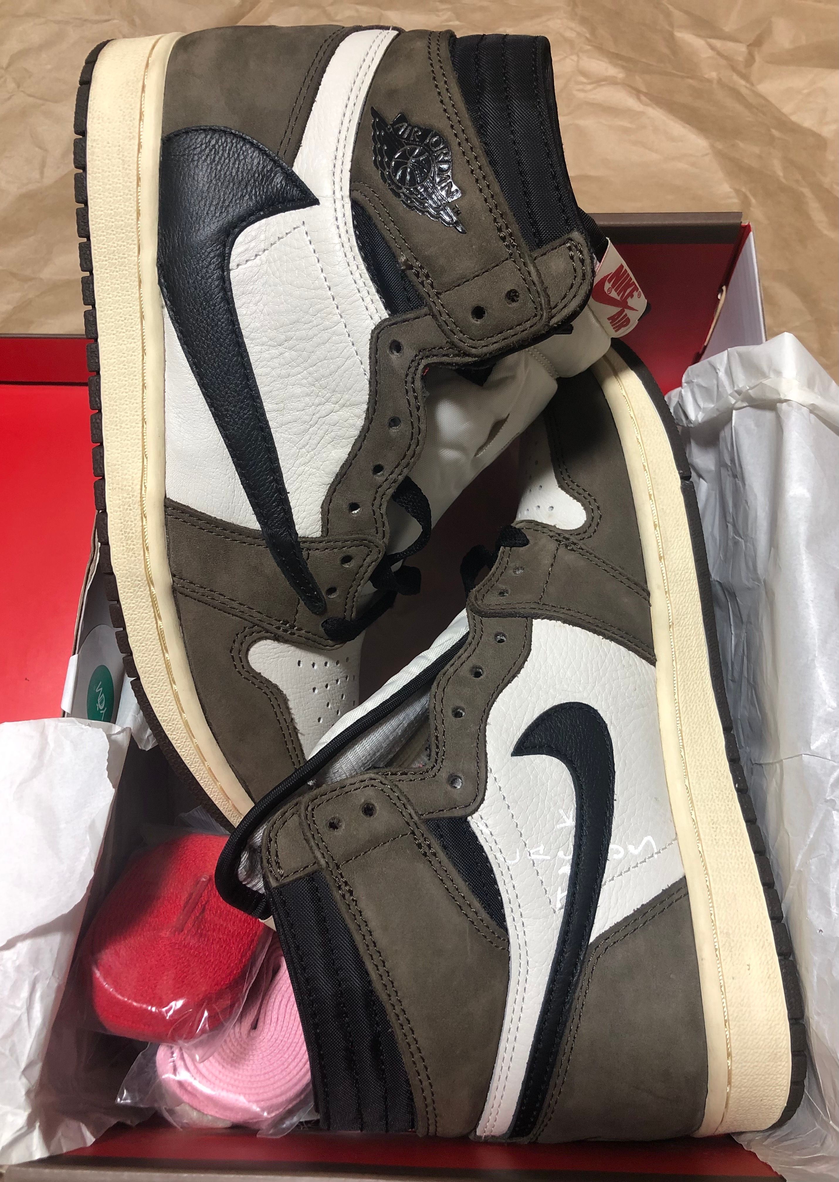 Travis Scott × Nike Air Jordan 1 Retro High OG TS SP "Sail/Dark Mocha"