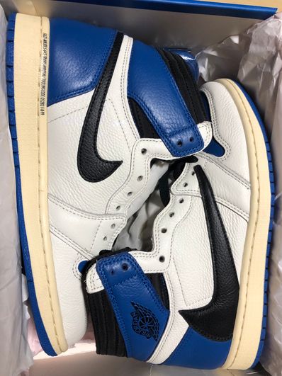 Travis Scott × fragment design × Nike Air Jordan 1 Retro High OG SP "Military Blue"