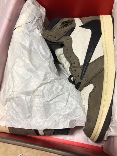 Travis Scott × Nike Air Jordan 1 Retro High OG TS SP "Sail/Dark Mocha"