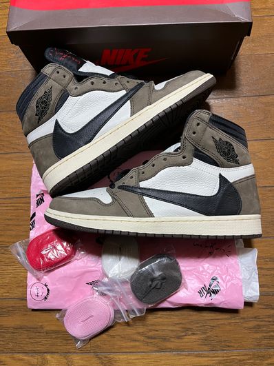 Travis Scott × Nike Air Jordan 1 Retro High OG TS SP "Sail/Dark Mocha"