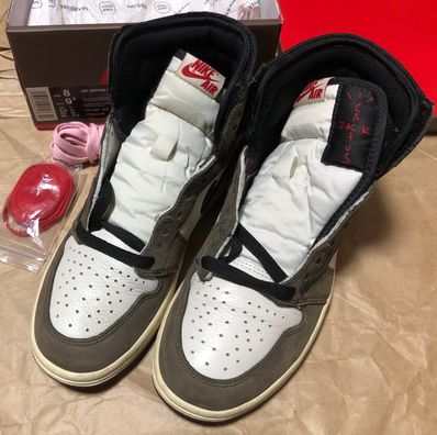 Travis Scott × Nike Air Jordan 1 Retro High OG TS SP "Sail/Dark Mocha"