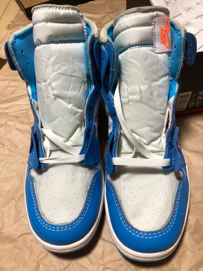 Off-White × Nike Air Jordan 1 High UNC "White/Dark Powder Blue"