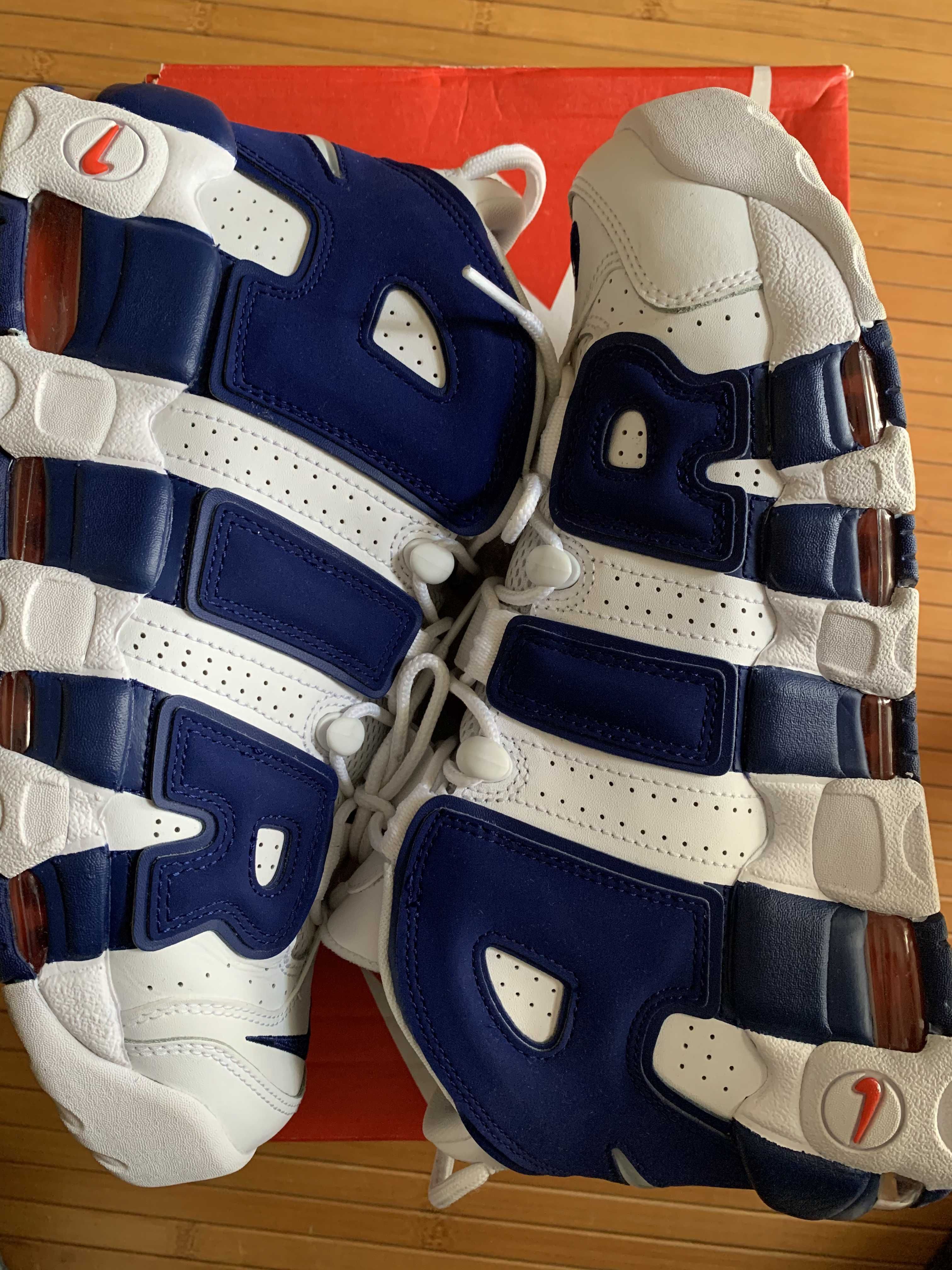 NIKE AIR MORE UPTEMPO 96 "WHITE/DEEP ROYAL BLUE"