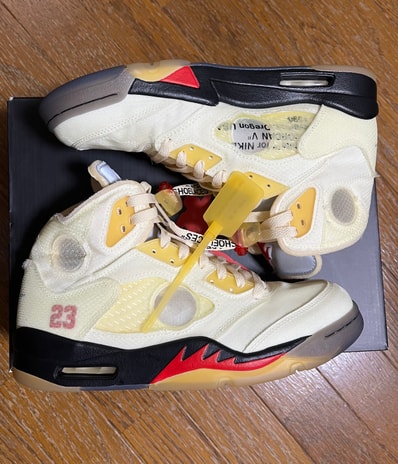 Off-White × Nike Air Jordan 5 "Sail"