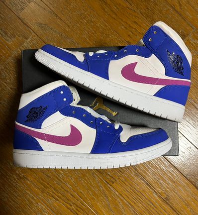 Nike Air Jordan 1 Mid "Hyper Royal/Hyper Violet/White"