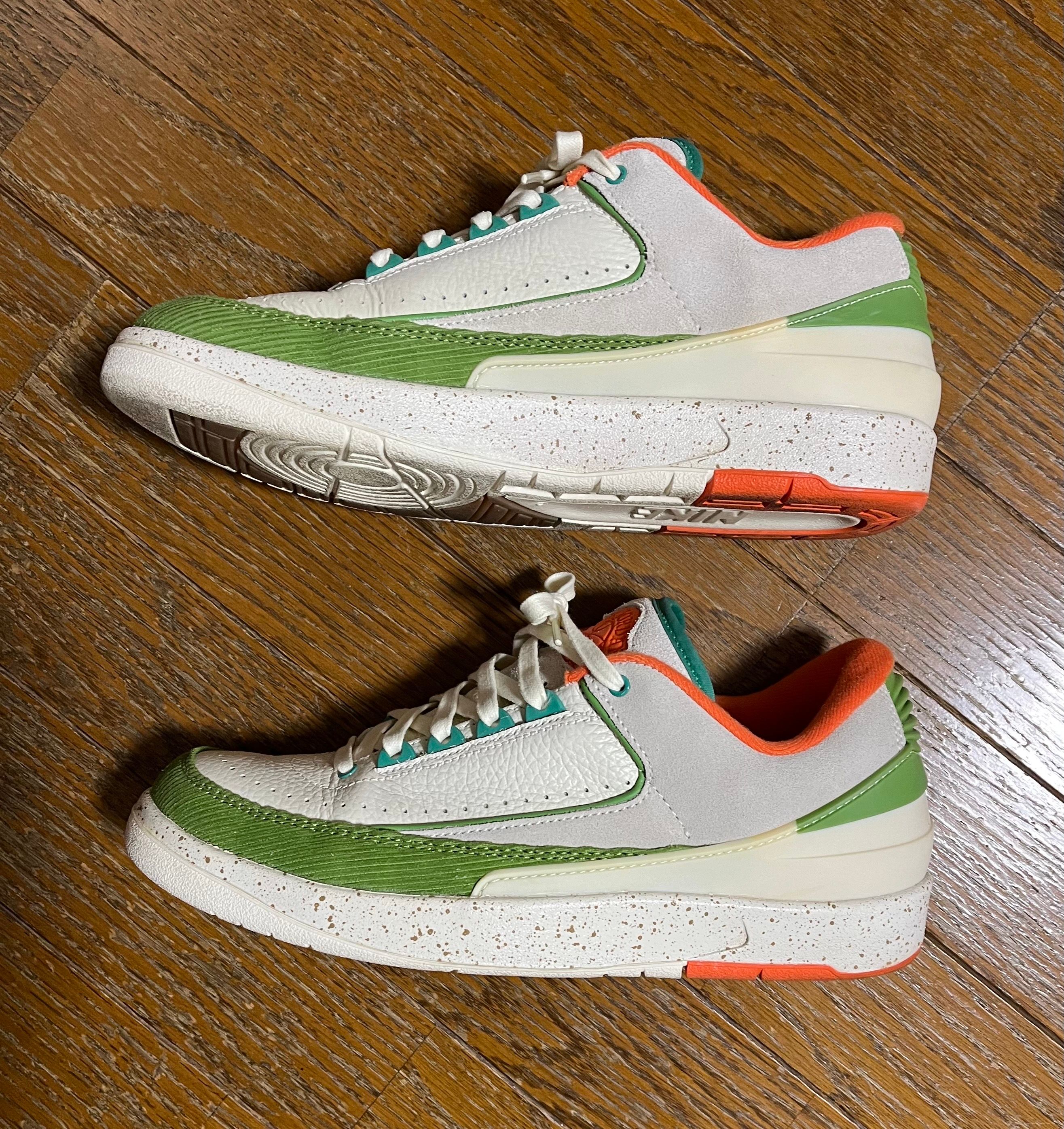 The Titan × Nike Women's Air Jordan 2 Low "Safety Orange/Chlorophyll"