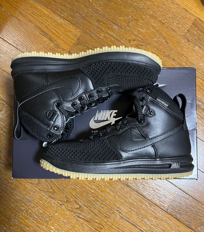 Nike Lunar Force 1 Duckboot "Black/Metallic Silver/Anthracite"