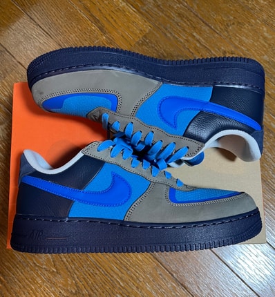 Stash × Nike Air Force 1 Low SP "Soft Grey and Harbor Blue" (2024)