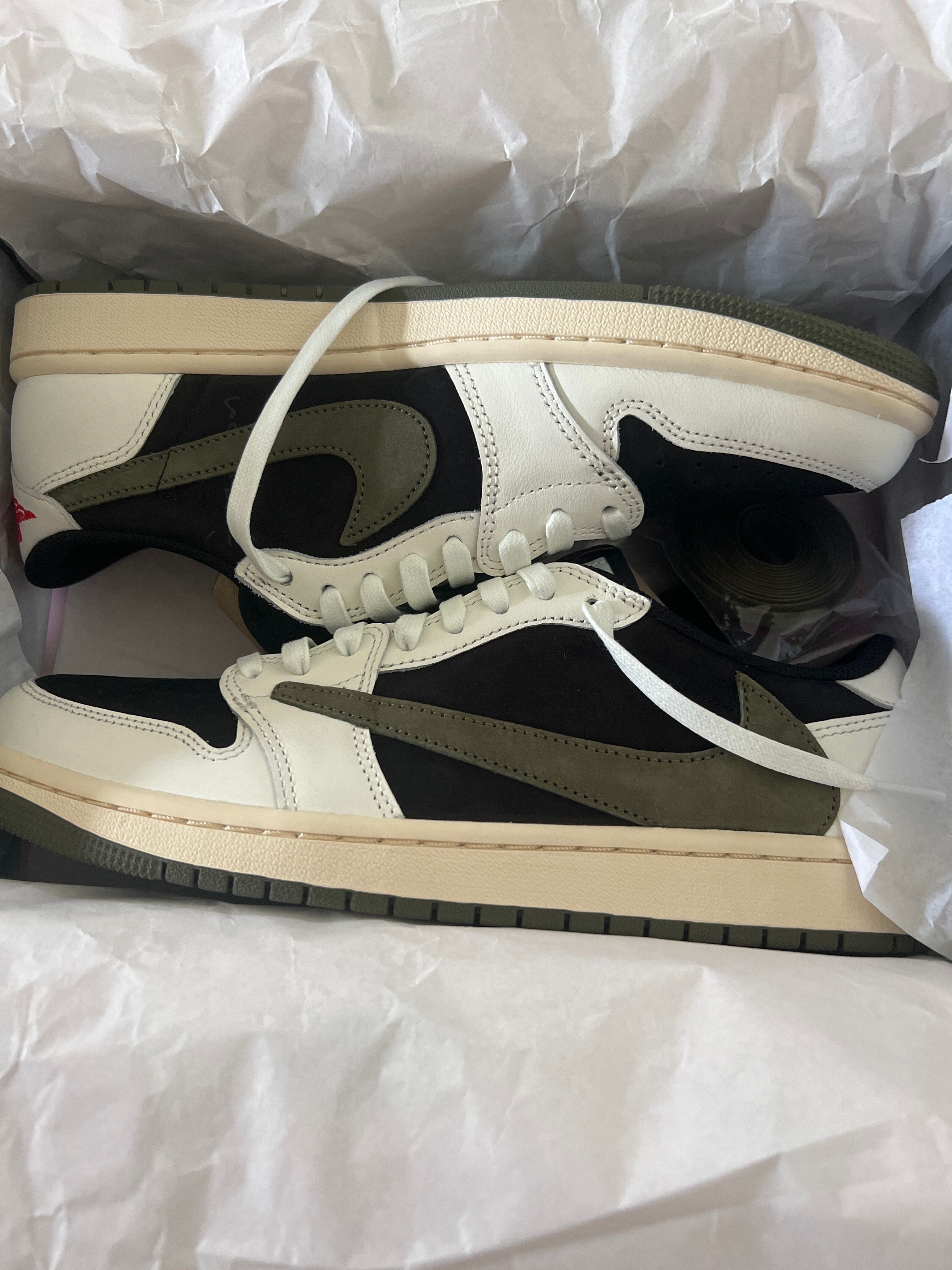 Travis Scott × Nike Women's Air Jordan 1 Low OG "Medium Olive"