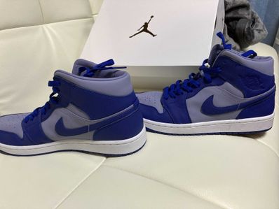 NIKE Women's AIR JORDAN 1 MID "BLUE/GREY"