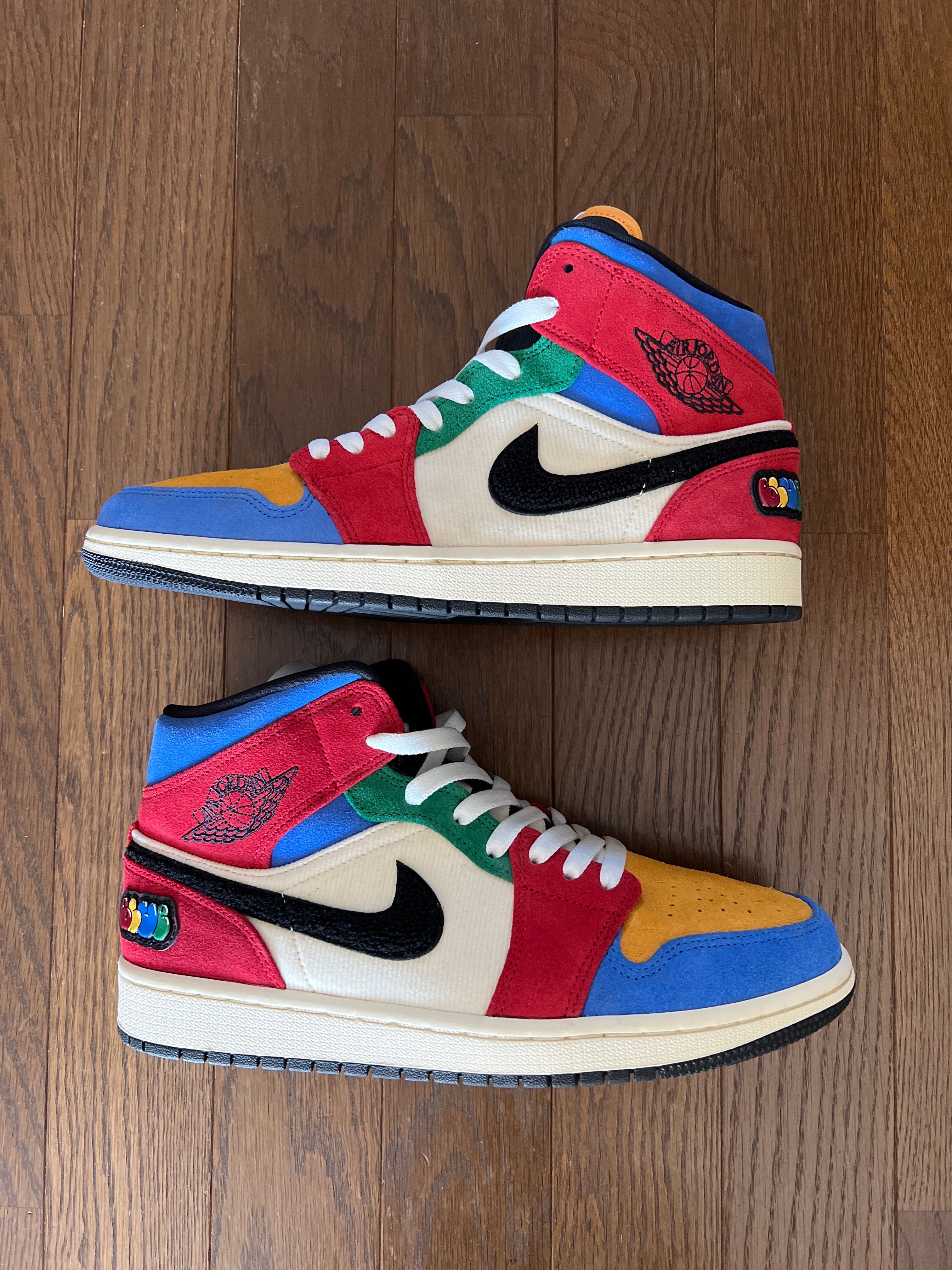 BLUE THE GREAT×NIKE AIR JORDAN 1 MID FEARLESS "MULTI"