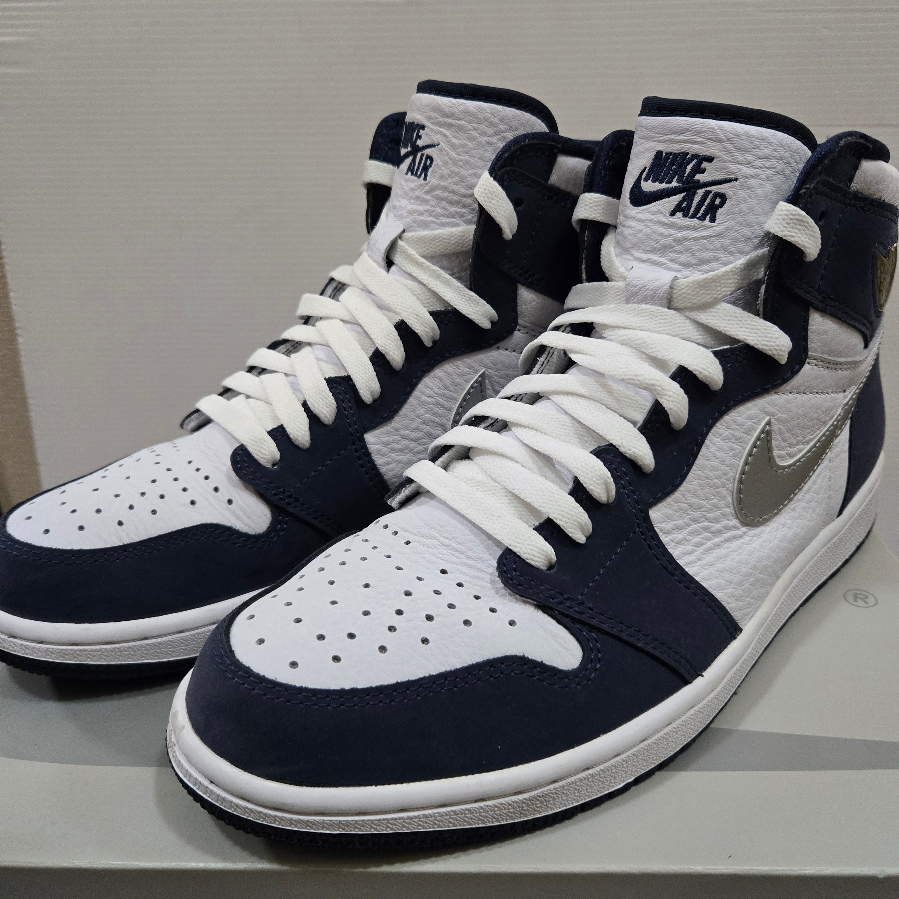 Nike Air Jordan 1 High OG CO.JP "White/Midnight Navy" (2020)(ブリーフケースなし)