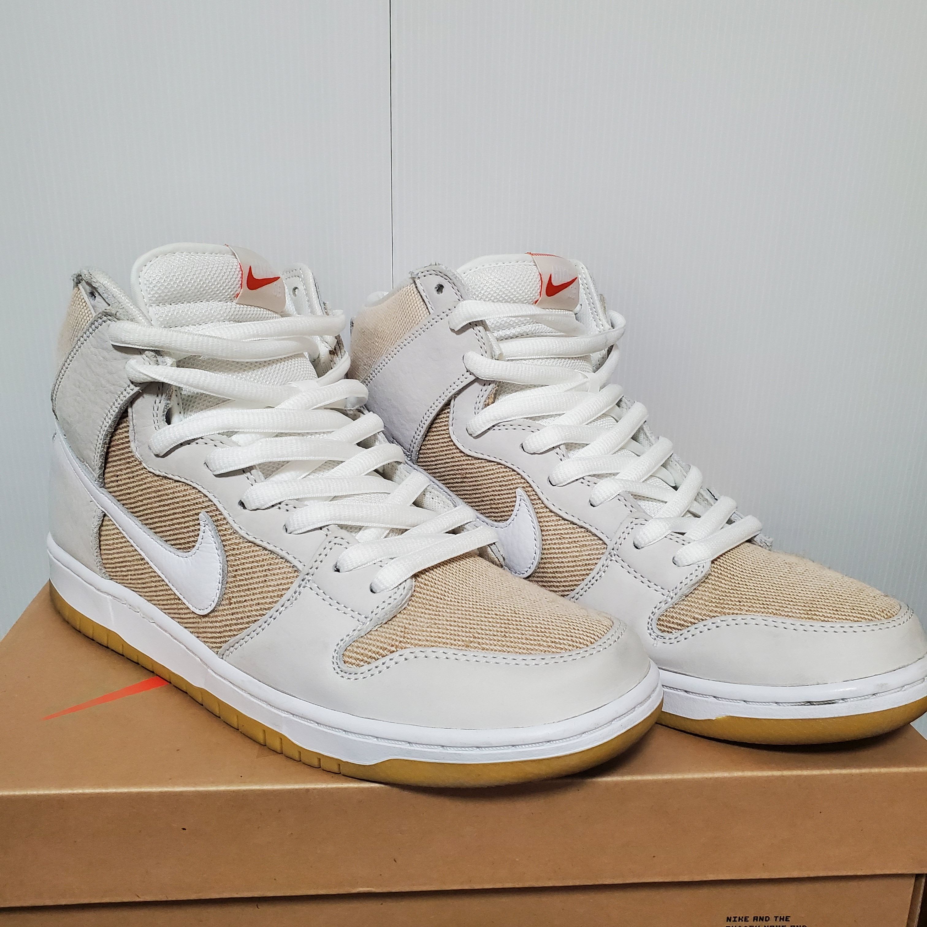 Nike SB Dunk High Pro ISO "Orange Label Unbleached Natural"