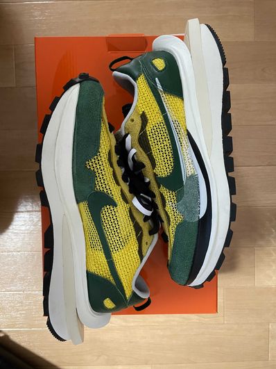 sacai × Nike Vapor Waffle "Tour Yellow/Stadium Green-Sail"