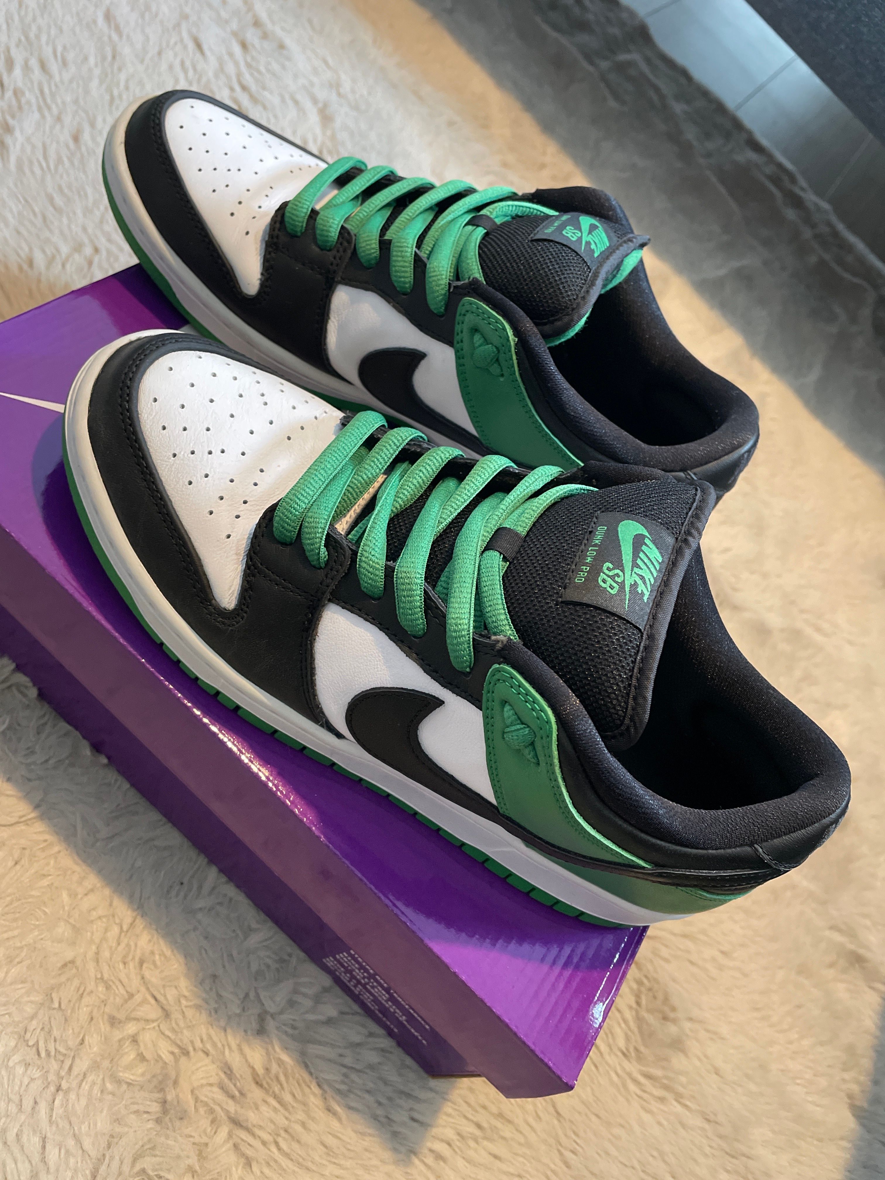 Nike SB Dunk Low Pro "Black and Classic Green"