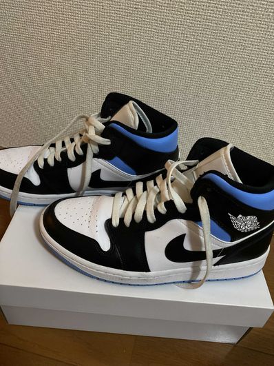 Nike Women's Air Jordan 1 Mid "Black/University Blue"
