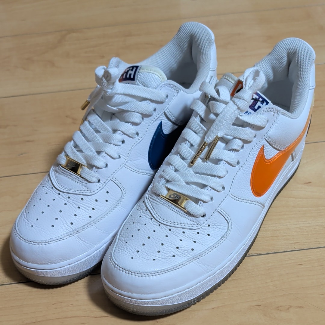 KITH × Nike Air Force 1 Low "White/Rush Blue/White/Brilliant Orange"