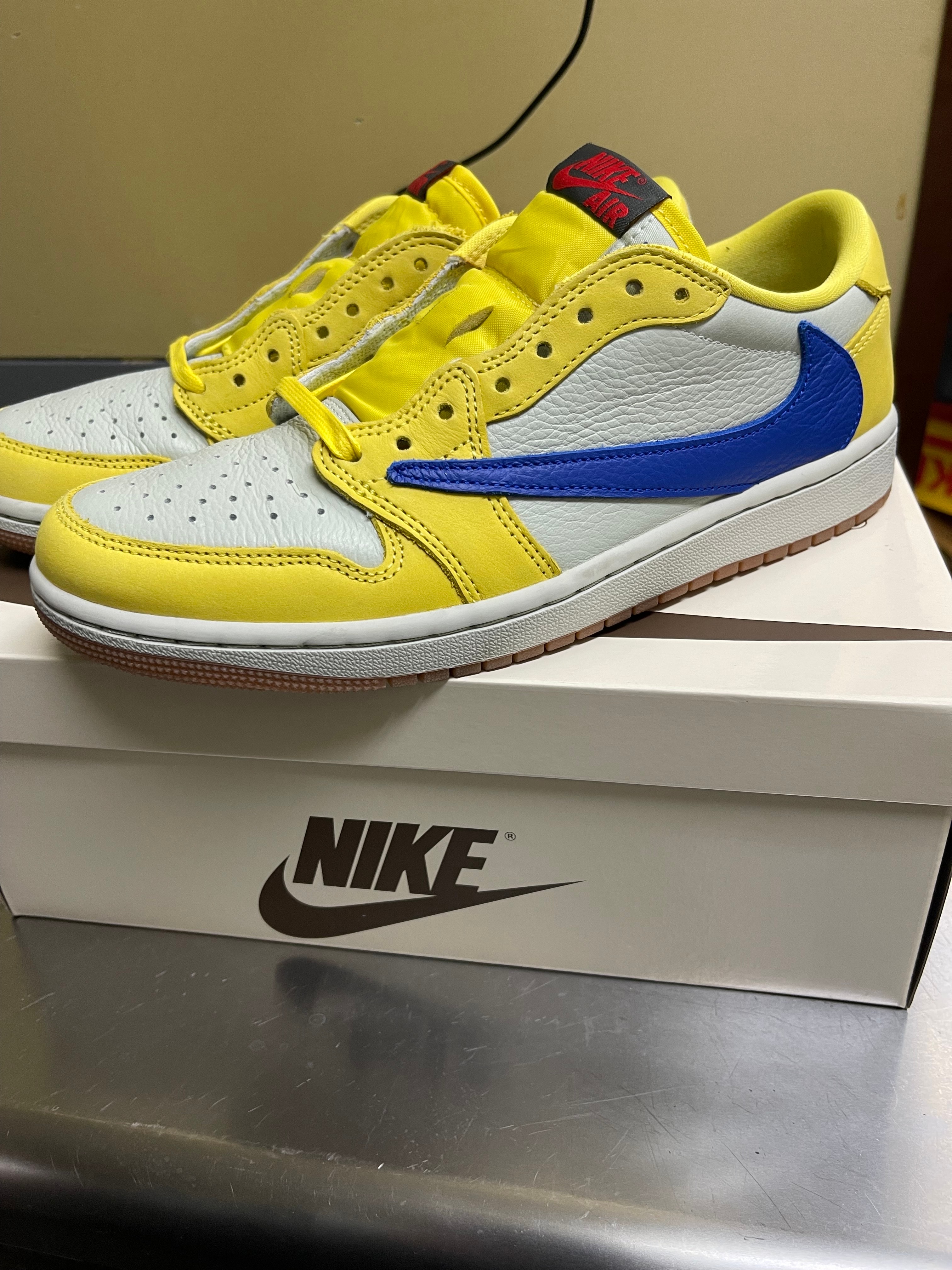 Travis Scott × Nike Women's Air Jordan 1 Retro Low OG "Canary"