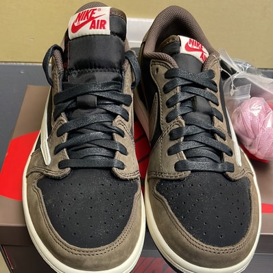 Travis Scott × Nike Air Jordan 1 Low OG SP-T "Black/Dark Mocha"