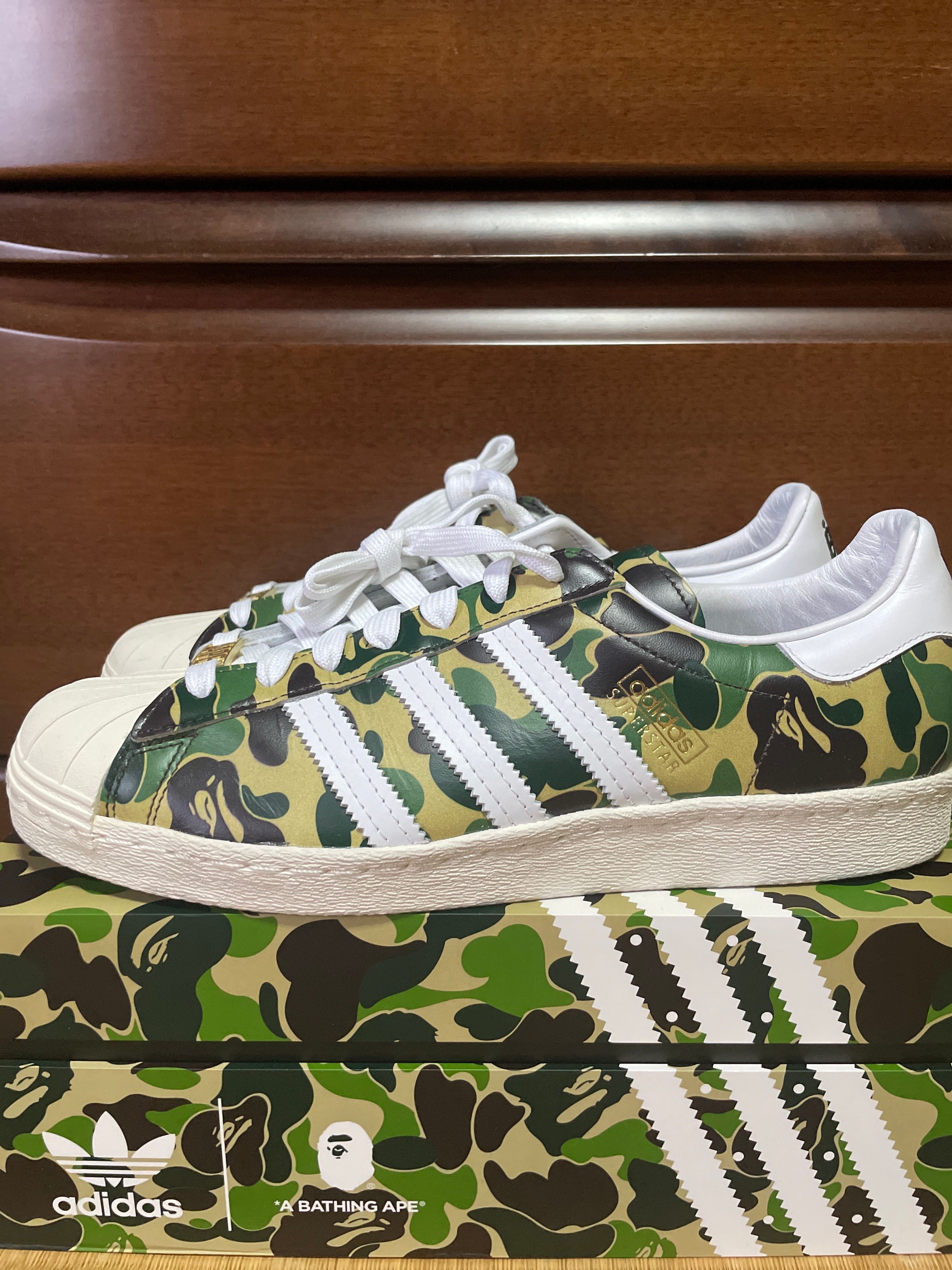 A BATHING APE®︎ × adidas Superstar 80's "Green Camo"