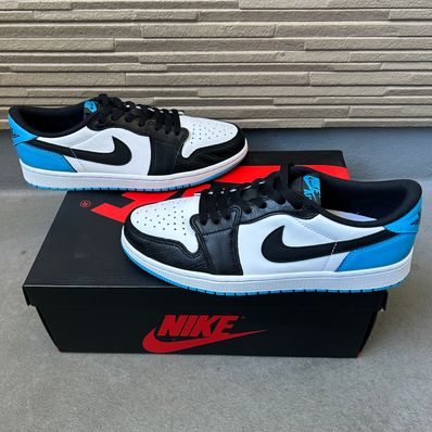 Nike Air Jordan 1 Low OG "Black and Dark Powder Blue/UNC"