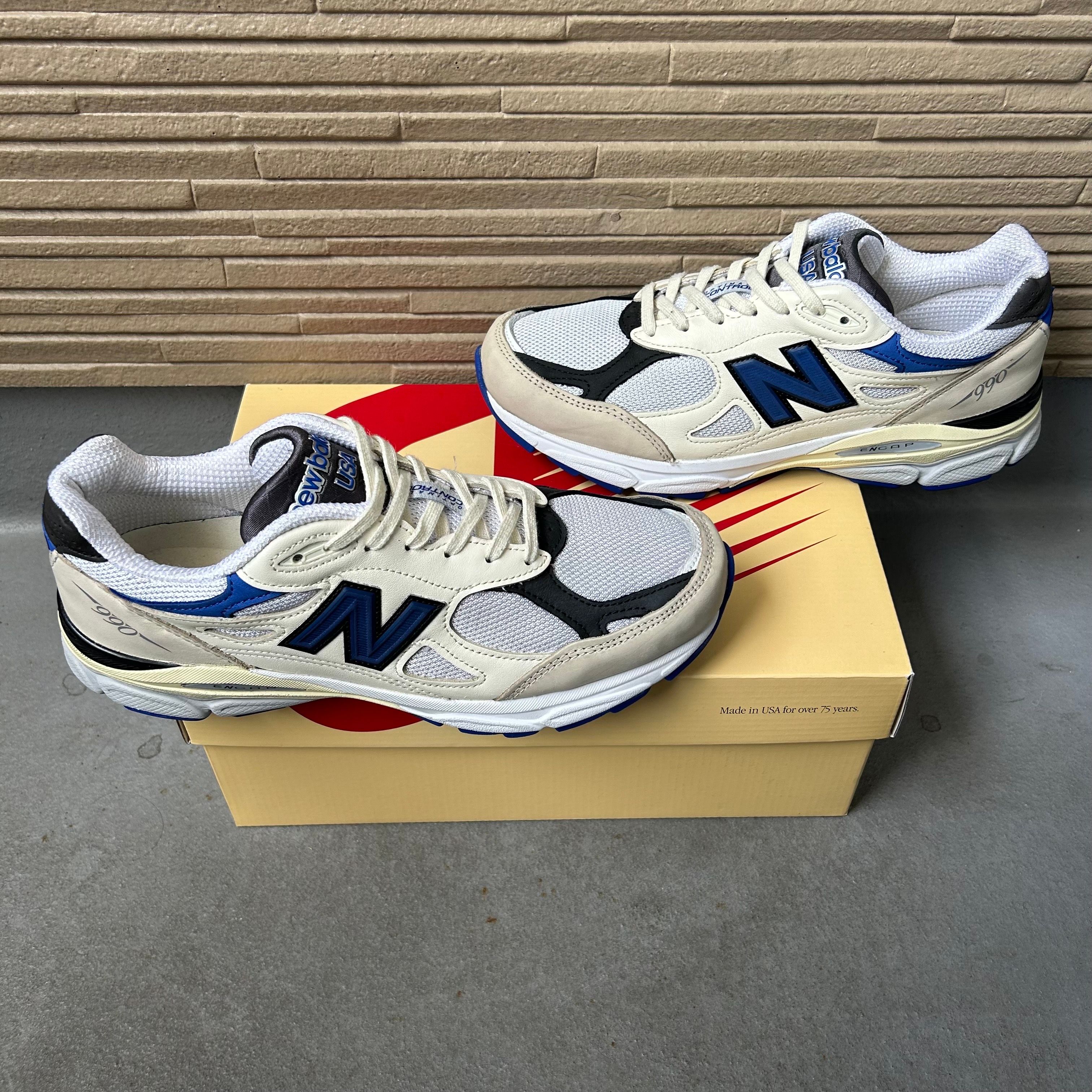 New Balance 990V3 "White/Navy"