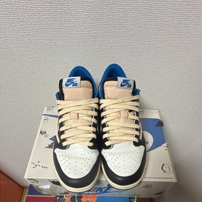 Travis Scott × fragment design × Nike Air Jordan 1 Low OG SP "Military Blue"