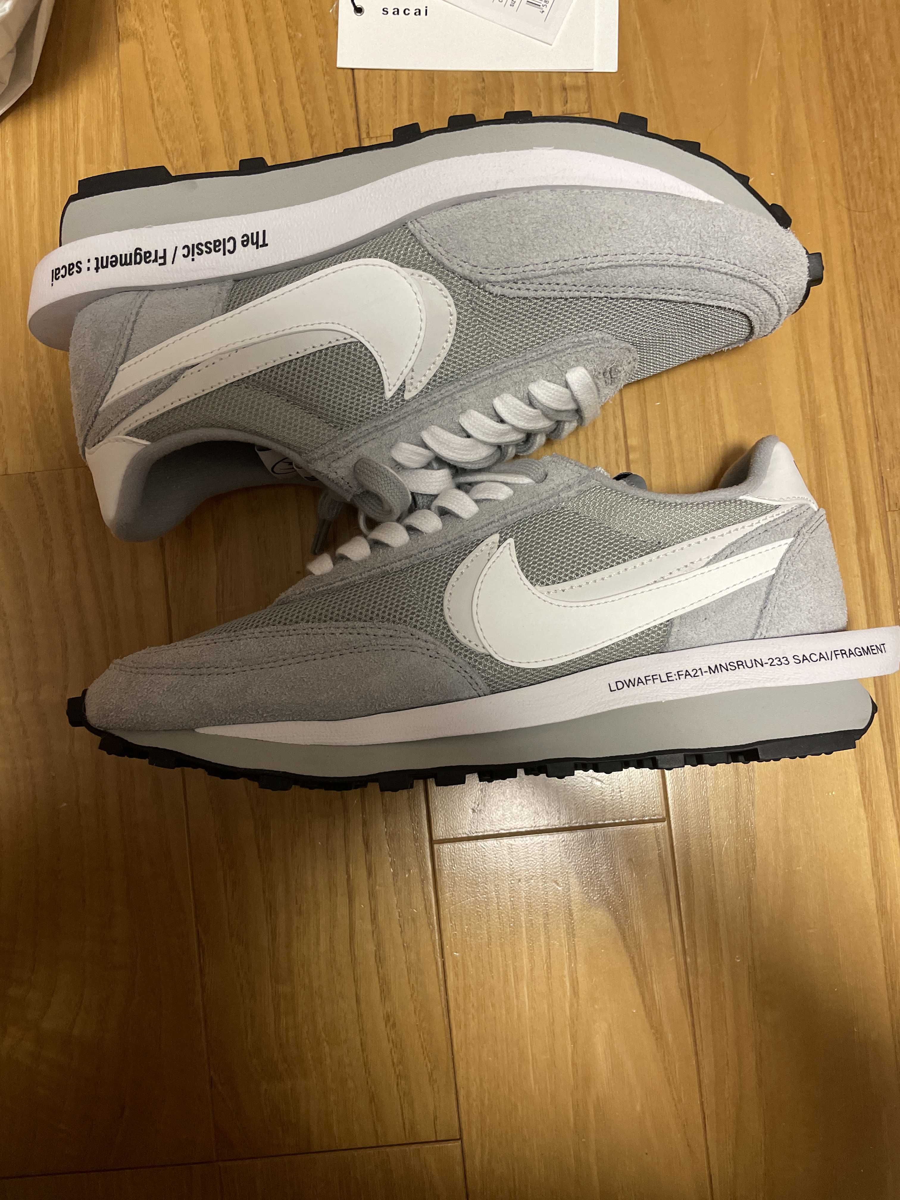 Fragment × sacai × Nike LD Waffle "Light Smoke Grey"